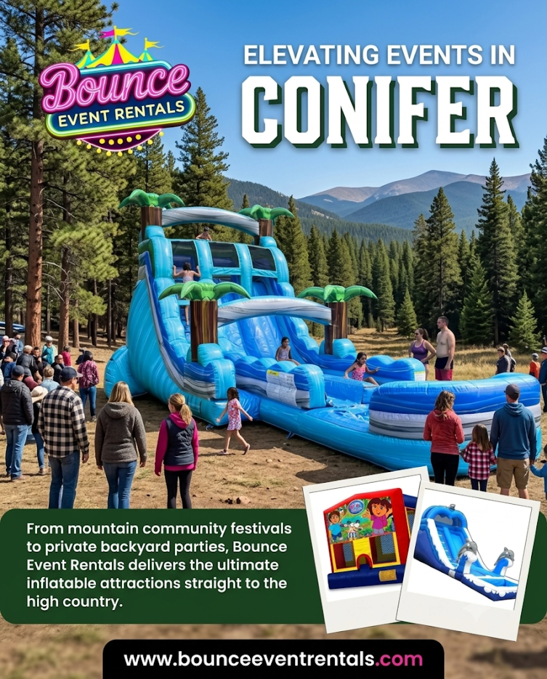 In rental for Conifer CO events in ZIP code 80433