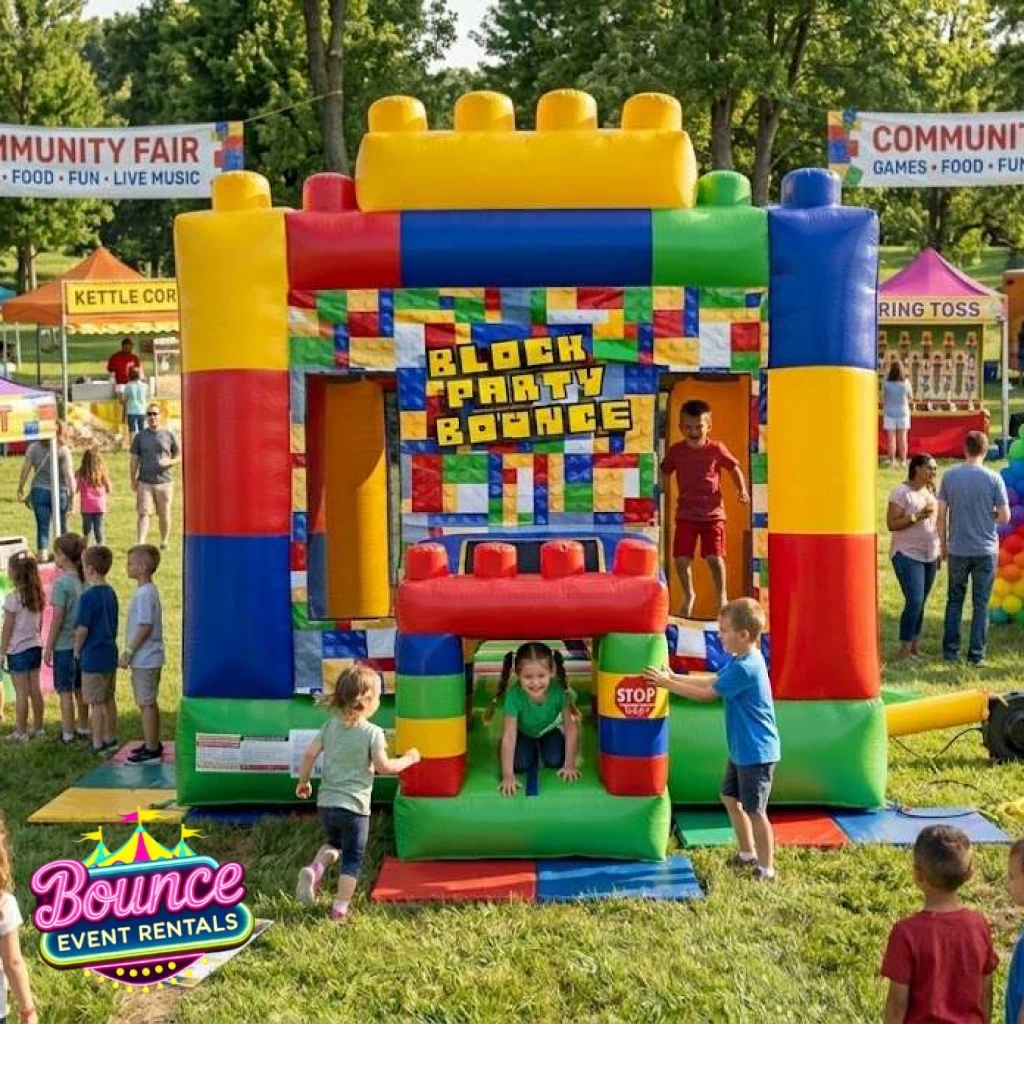 Block Bounce House rental for Conifer CO events in ZIP code 80433