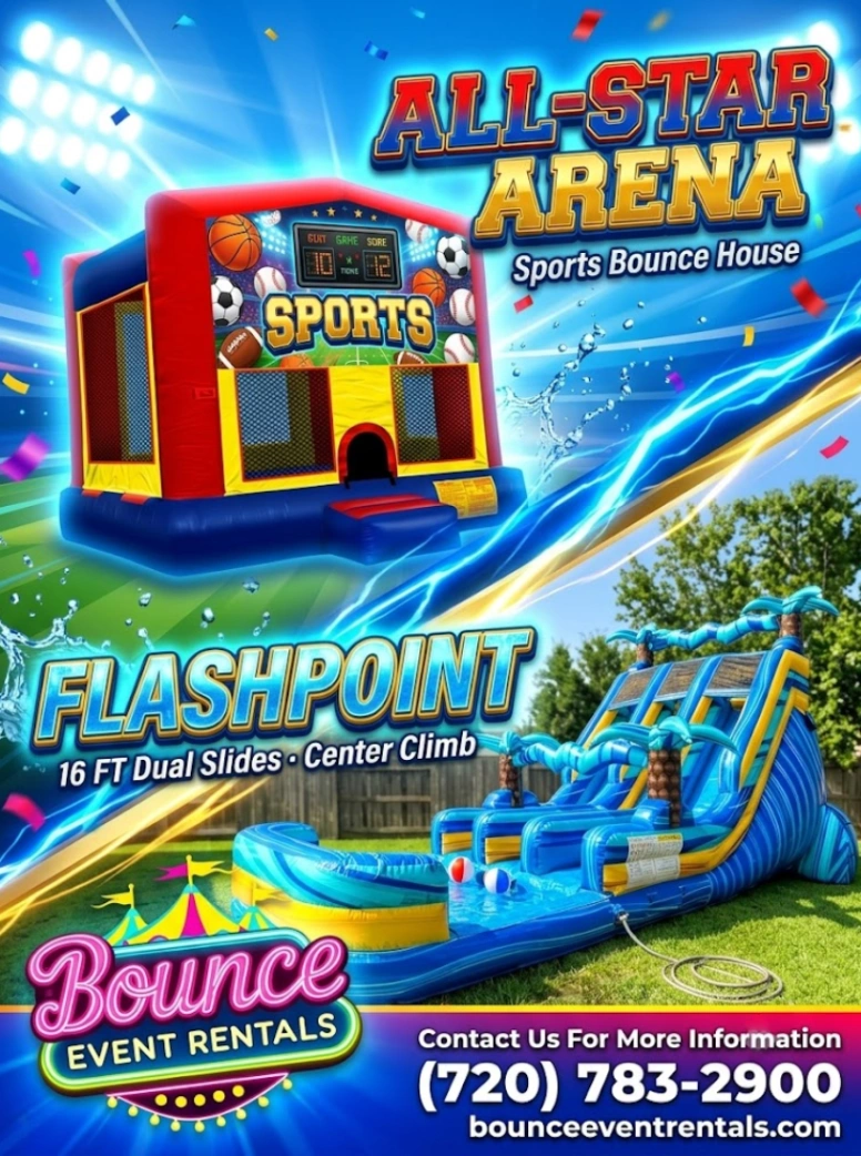 Sports Themed Bounce House rental for Conifer CO events in ZIP code 80433
